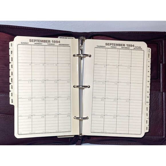 VTG Time Systems Organizer 1994 USA Calendar Zip Close Activity Information Mana - Picture 12 of 16